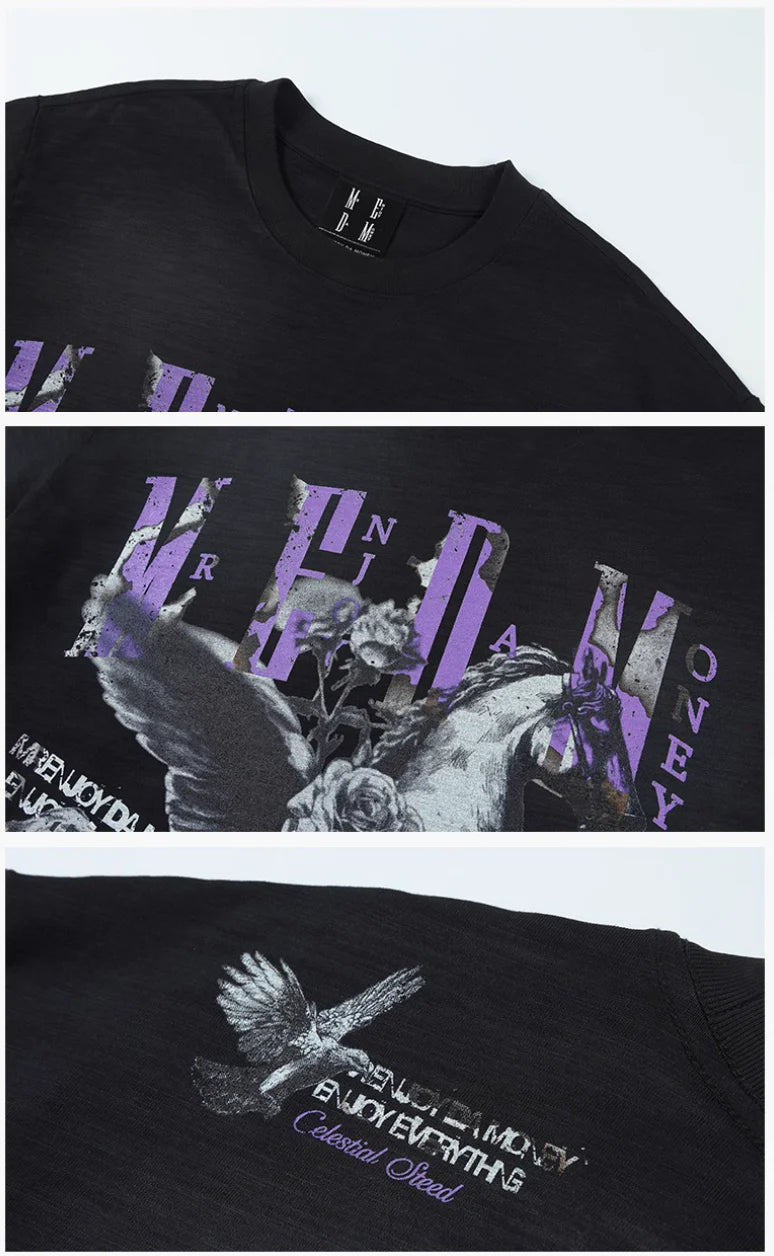 MEDM Pegasus Print Washed Tee