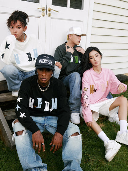 MEDM Star Embroidery Long Sleeved Tee