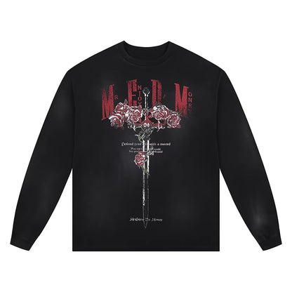 MEDM Sword & Rose Long Sleeved Tee