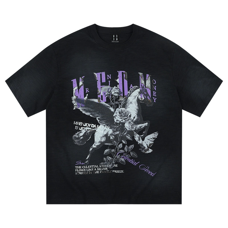 MEDM Pegasus Print Washed Tee