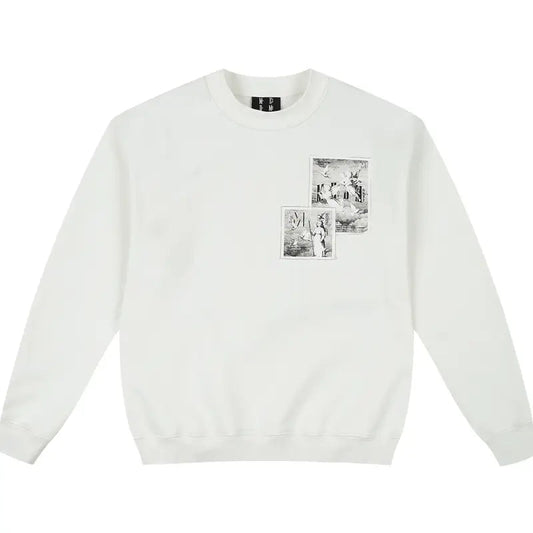 MEDM Angel Print Patch Sweatshirt