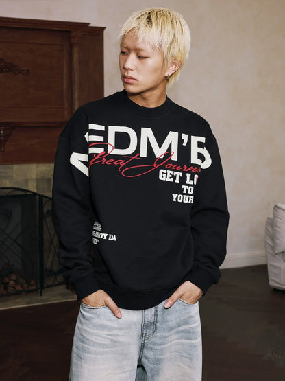 MEDM Big Logo Print Sweatshirt